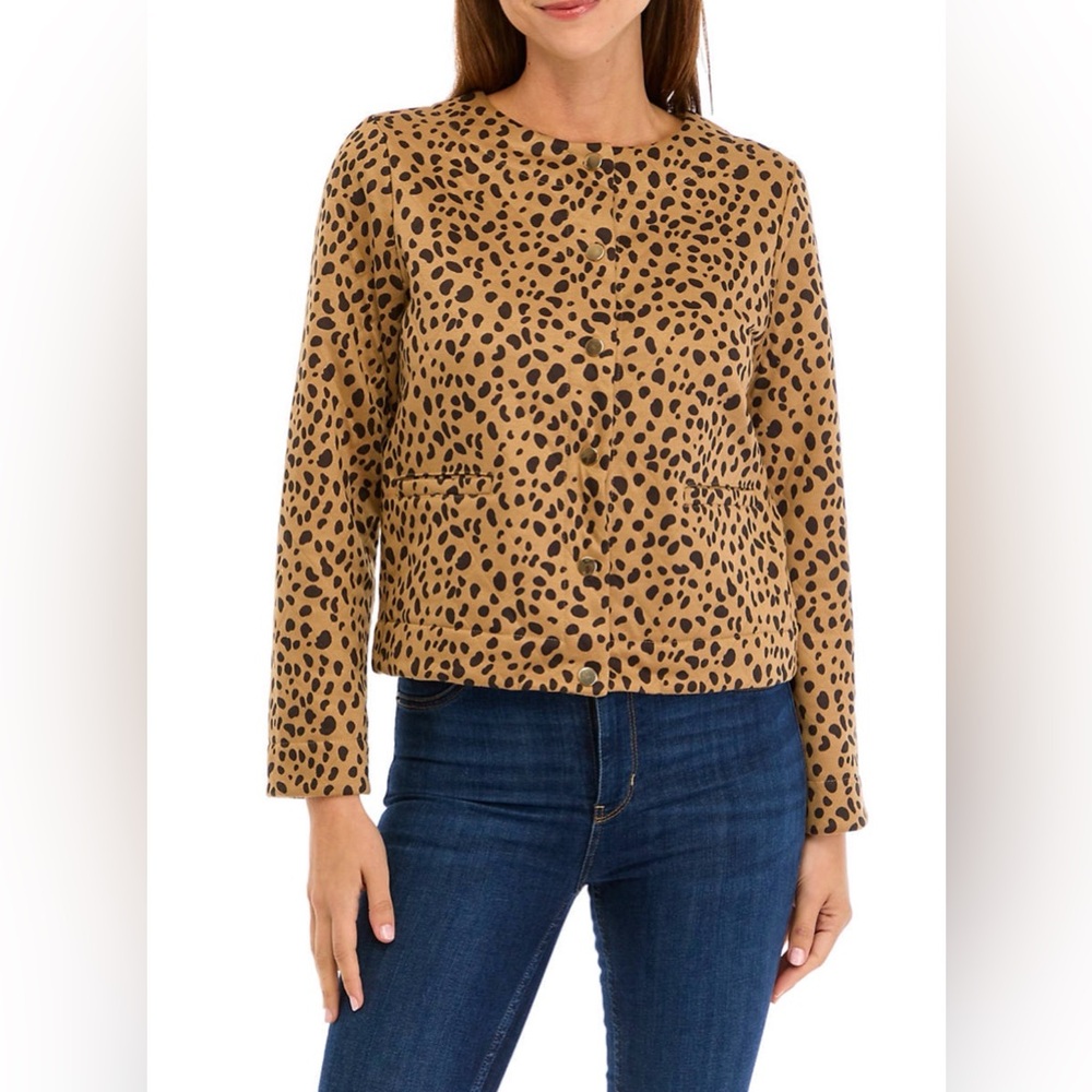 Crown & Ivy - Crop Knit Quilted Jacket